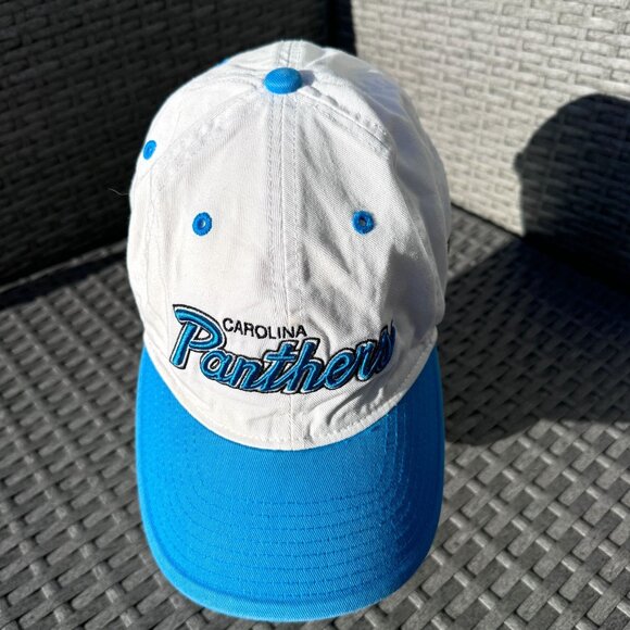 Vintage 90s Reebok Carolina Panthers NFL Adjustable Snapback Cap Hat‎ Rare